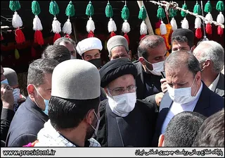 حضور آیت‌الله رئیسی در جمع عشایر بویراحمدی تنگه گرگو