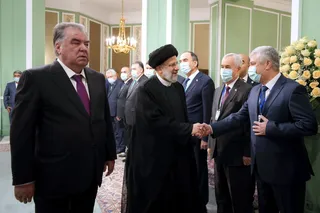 تصاویر دیدار و گفتگوی دوجانبه روسای جمهور ایران و تاجیکستان