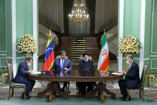 تصاویر نشست مطبوعاتی روسای جمهور ایران و ونزوئلا