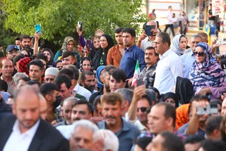 تصاویر استقبال مردمی اهالی یاسوج