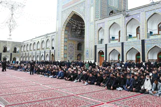 مراسم تشییع پیکر رئیس جمهور شهید و همراهان در مشهد