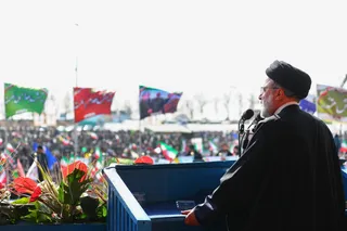 تصاویر سخنرانی در اجتماع باشکوه راهپیمایان ۲۲ بهمن ۱۴۰۱