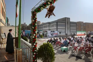 تصاویر حضور در مراسم بازگشایی مدارس