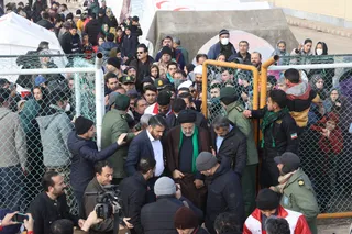 تصاویر بازدید میدانی دکتر رئیسی از مناطق زلزله‌زده شهرستان خوی و روستای بدلان