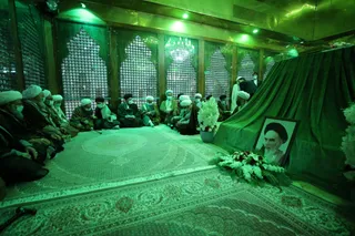تصاویر مراسم تجدید میثاق اعضای مجلس خبرگان رهبری با امام راحل