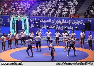 تصاویر آئین اهدای بازوبند پهلوانی سال ۱۴۰۰