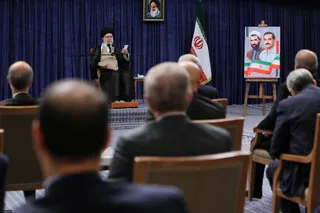 تصاویر دیدار رئیس‌جمهور و اعضای هیئت دولت با رهبر معظم انقلاب اسلامی
