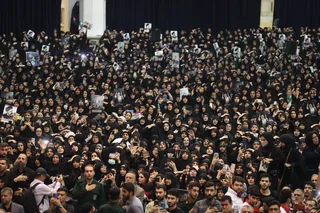آیین گرامیداشت و وداع با پیکر مطهر رئیس جمهور شهید و همراهان در مصلی تهران