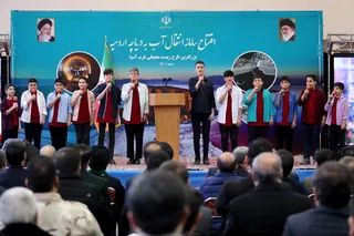 تصاویر آئین افتتاح رسمی سامانه انتقال آب به دریاچه ارومیه