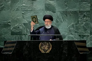 تصاویر سخنرانی رئیس جمهور در هفتاد و هشتمین نشست مجمع عمومی سازمان ملل