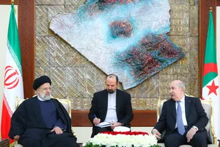 استقبال رسمی عبدالمجید تبون از رئیس جمهور