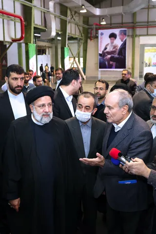 تصاویر بازدید از کارخانه کویر تایر بیرجند و حضور در جمع کارگران