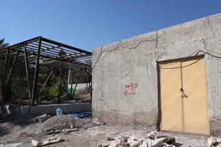 تصاویر  بازدید از روستای زلزله زده گیشان غربی