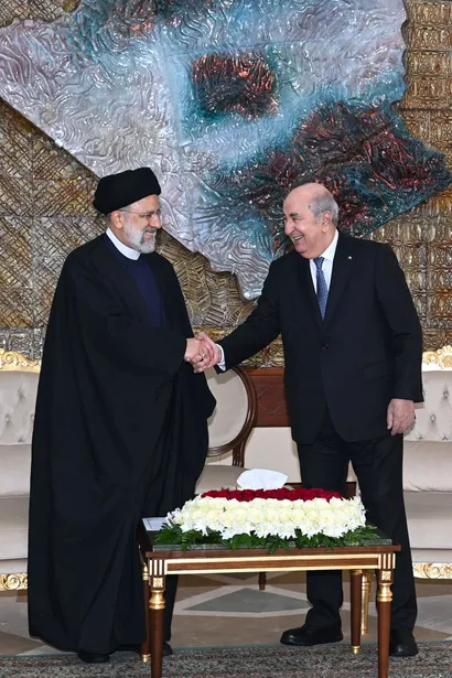 استقبال رسمی عبدالمجید تبون از رئیس جمهور