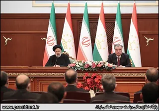 نشست خبری مشترک روسای جمهور ایران و تاجیکستان