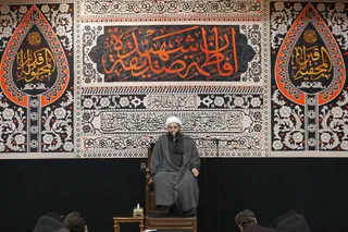 سومین شب مراسم عزاداری ایام فاطمیه با حضور آیت‌الله رئیسی برگزار‌ شد