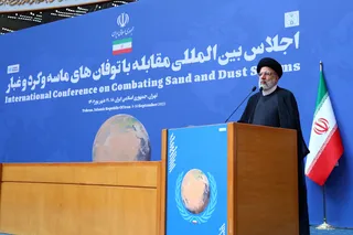 تصاویر اجلاس بین المللی مقابله با توفان های ماسه و گرد و غبار