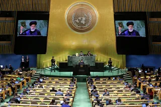تصاویر سخنرانی رئیس جمهور در هفتاد و هشتمین نشست مجمع عمومی سازمان ملل