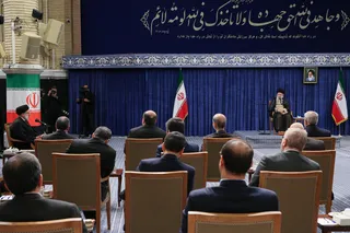 تصاویر دیدار رئیس‌جمهور و اعضای هیئت دولت با رهبر معظم انقلاب اسلامی