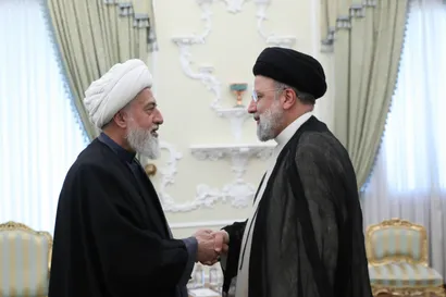 دیدار نائب رئیس مجلس اعلای اسلامی شیعیان لبنان با رئیس جمهور