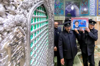 مراسم تشییع پیکر رئیس جمهور شهید و همراهان در مشهد