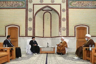گزارش تصویری دیدار آیت الله رئیسی با آیت الله العظمی جوادی آملی
