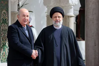 استقبال رسمی عبدالمجید تبون از رئیس جمهور