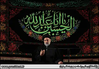 تصاویر سخنرانی رئیس جمهور در مراسم شب عاشورای اجتماع بزرگ «عشیره عاشورا»