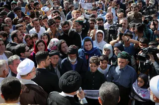 تصاویر بازدید دکتر رئیسی از روستای قلعه جی کردستان
