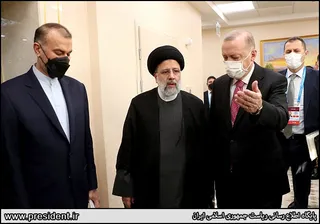 تصاویر دیدار رئیس جمهور ترکیه با دکتر رئیسی