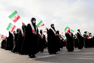 تصاویر سخنرانی در اجتماع باشکوه راهپیمایان ۲۲ بهمن ۱۴۰۱