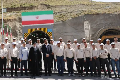 تصاویر افتتاح مسیر رفت قطعه دوم آزاد راه تهران - شمال