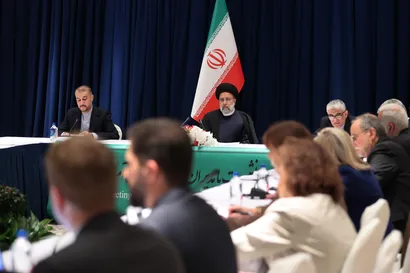 تصاویر نشست با مدیران ارشد رسانه های آمریکایی