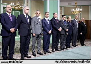 تصاویر نشست مطبوعاتی روسای جمهور ایران و عراق