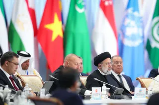 تصاویر سخنرانی آیت‌الله رئیسی در ششمین اجلاس سران سیکا