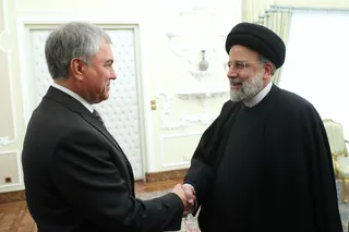 تصاویر دیدار رئیس دومای دولتی روسیه با رئیس جمهور