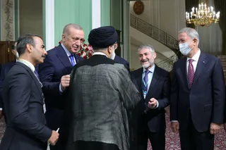 تصاویر مراسم استقبال رسمی آیت‌الله رئیسی از رئیس جمهور ترکیه