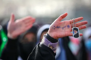 تصاویر سخنرانی در اجتماع باشکوه راهپیمایان ۲۲ بهمن ۱۴۰۱