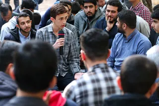 تصاویر حضور در جمع دانش آموزان شرکت کننده در اردوی «راهیان پیشرفت»