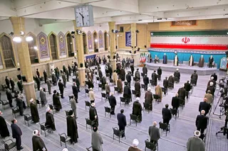 تصاویر مراسم تنفیذ حکم سیزدهمین دوره ریاست جمهوری اسلامی ایران‌
