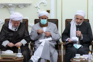 تصاویر دیدار علمای اهل سنت با رئیس جمهور