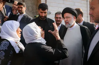 تصاویر بازدید دکتر رئیسی از روستای قلعه جی کردستان