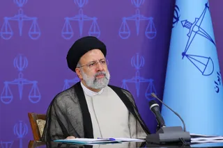 مراسم افتتاح دستاوردهای جدید فن‌آوری اطلاعات و پروژه‌های عمرانی قوه قضاییه با حضور رئیسی