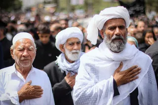 مراسم تشییع پیکر رئیس جمهور شهید و همراهان در بیرجند