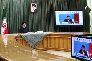 تصاویر سخنرانی ویدئو کنفرانسی در اجلاس سران بریکس پلاس