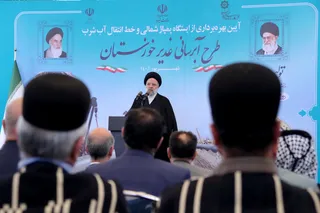 تصاویر افتتاح طرح بزرگ آبرسانی غدیر خوزستان
