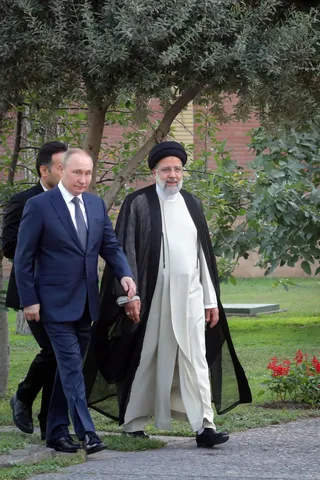 تصاویر  دیدار ولادیمیر پوتین با آیت‌الله رئیسی