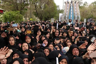 مراسم تشییع پیکر رئیس جمهور شهید و همراهان در تبریز