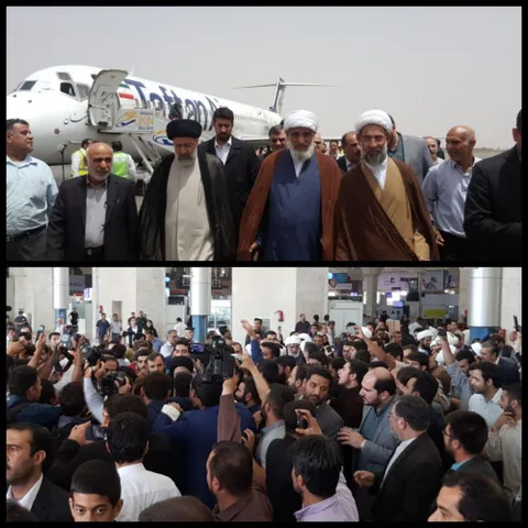 حجه الاسلام دکتر رئیسی وارد اهواز شد