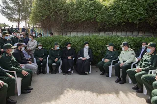 حضور آیت‌الله رئیسی در مراسم ترحیم سردار حجازی